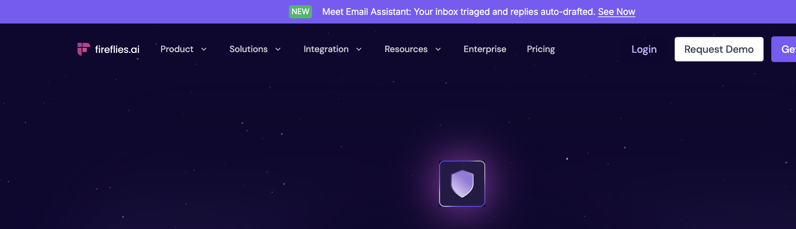Fireflies' security page listing its SOC 2 Type II, GDPR, and HIPAA certifications alongside its Zero Data Retention policy