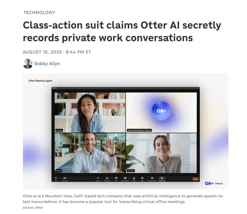Otter AI Lawsuit