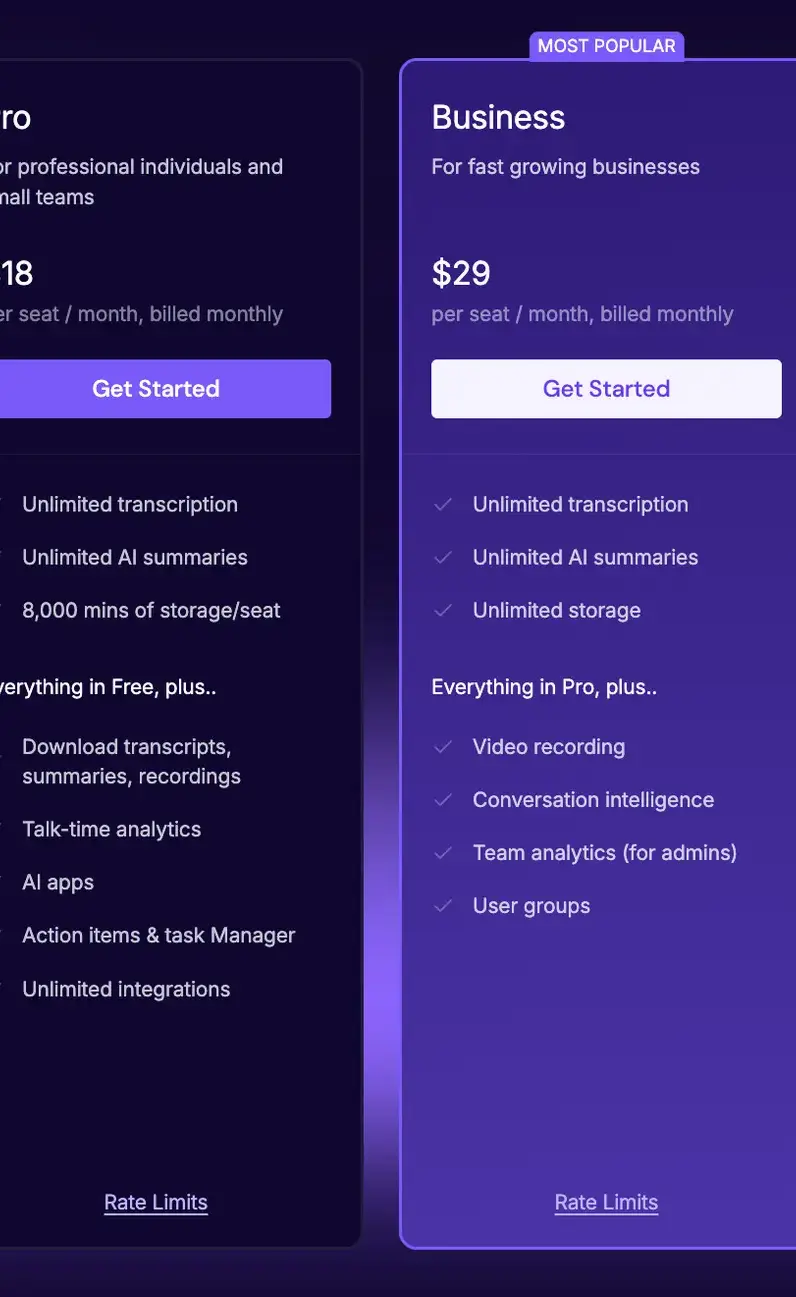 Fireflies pricing