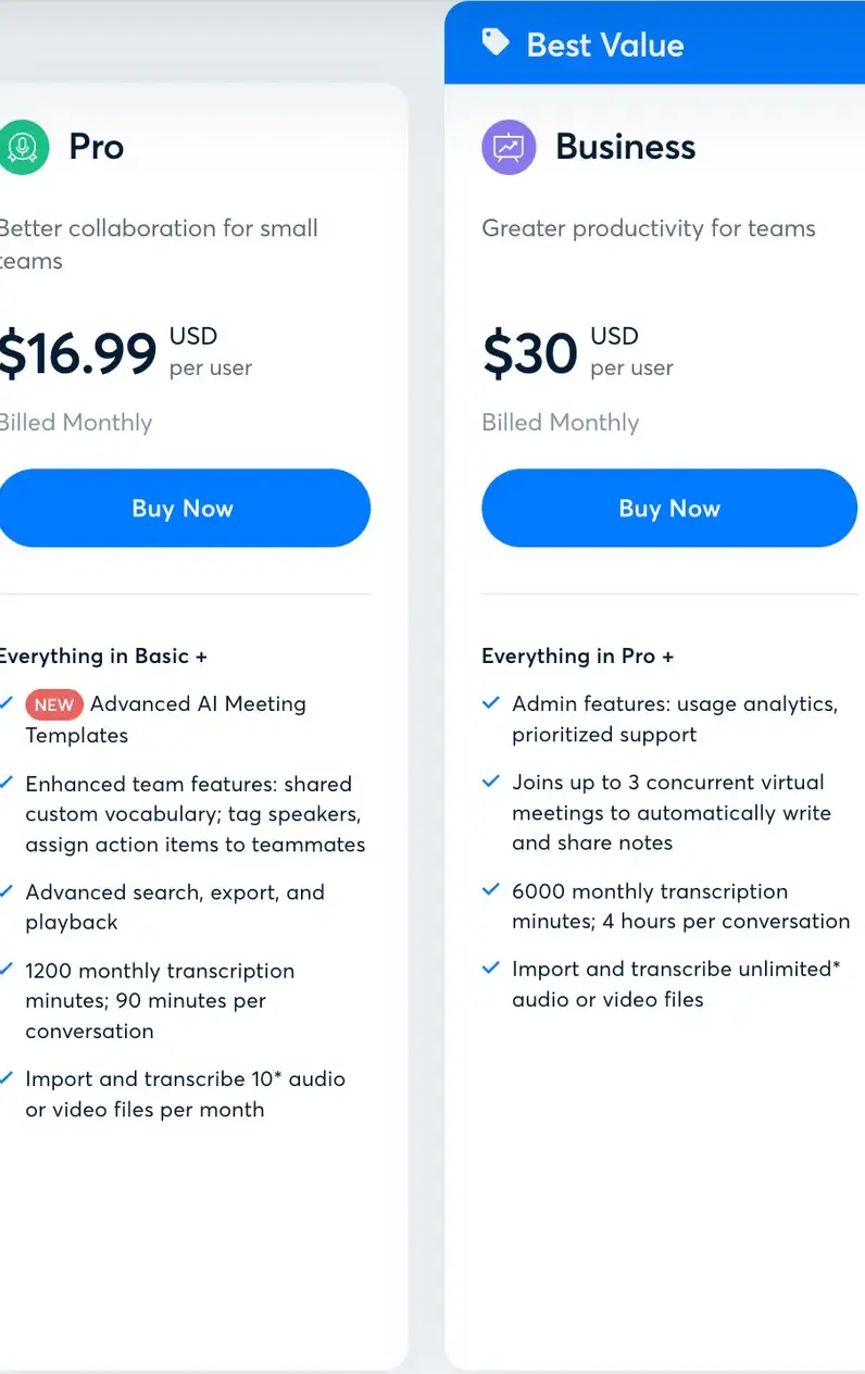 Otter pricing