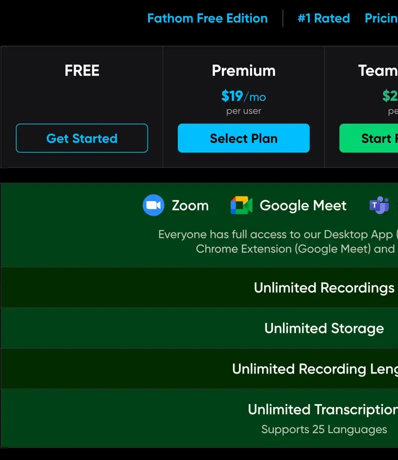 Fathom pricing